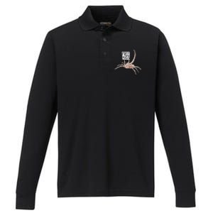 Free Hugs Alien Performance Long Sleeve Polo