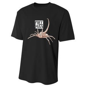 Free Hugs Alien Performance Sprint T-Shirt