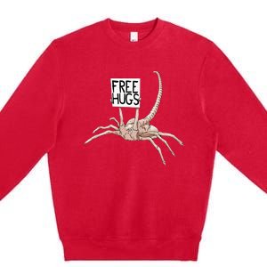 Free Hugs Alien Premium Crewneck Sweatshirt