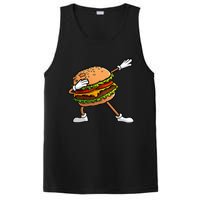 Funny Hamburger Art Cheeseburger Lover PosiCharge Competitor Tank