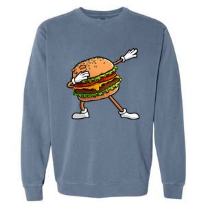 Funny Hamburger Art Cheeseburger Lover Garment-Dyed Sweatshirt