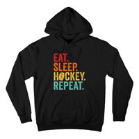 Funny Hockey Art Adult Vintage Ice Hockey Hoodie