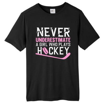 Funny Hockey Art For Girl Women Field Hockey Player Sport Tall Fusion ChromaSoft Performance T-Shirt