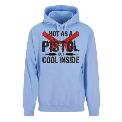 Funny Hot As A Pistol But Cool Inside Design Fathers Day Unisex Surf Hoodie