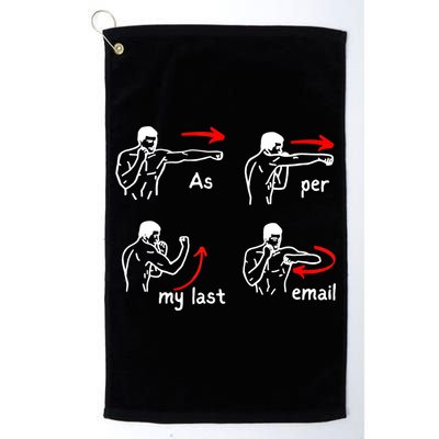 Fun Humour As Per My Last Email Make Your Day With Sarcastic Golf Towel