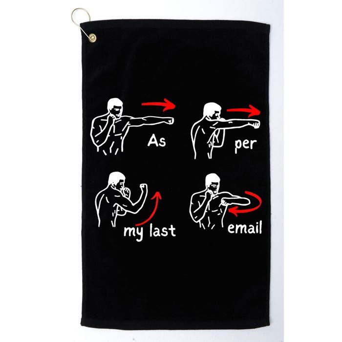Fun Humour As Per My Last Email Make Your Day With Sarcastic Golf Towel