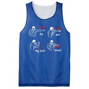 Fun Humour As Per My Last Email Make Your Day With Sarcastic Mesh Reversible Basketball Jersey Tank