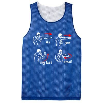 Fun Humour As Per My Last Email Make Your Day With Sarcastic Mesh Reversible Basketball Jersey Tank