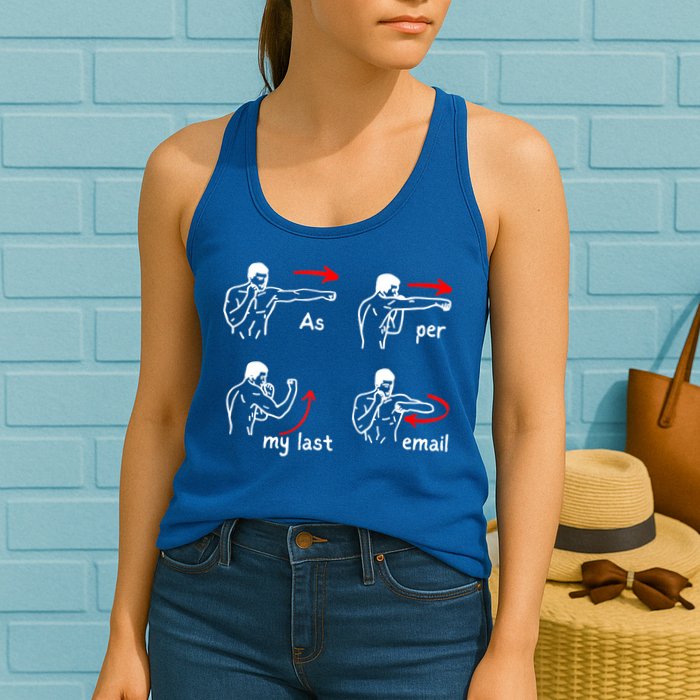 Fun Humour As Per My Last Email Make Your Day With Sarcastic Womens Tank Top