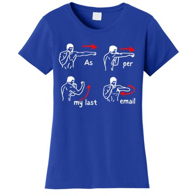 Fun Humour As Per My Last Email Make Your Day With Sarcastic Women's T-Shirt