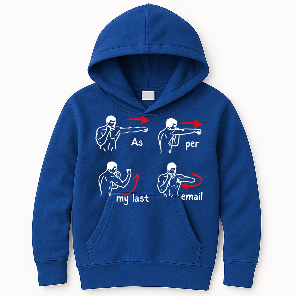 Fun Humour As Per My Last Email Make Your Day With Sarcastic Kids Hoodie
