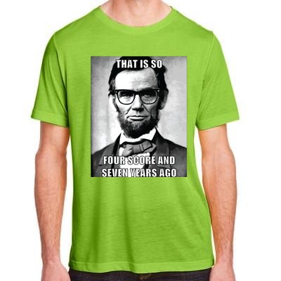 Funny Hipster Abraham Lincoln Adult ChromaSoft Performance T-Shirt