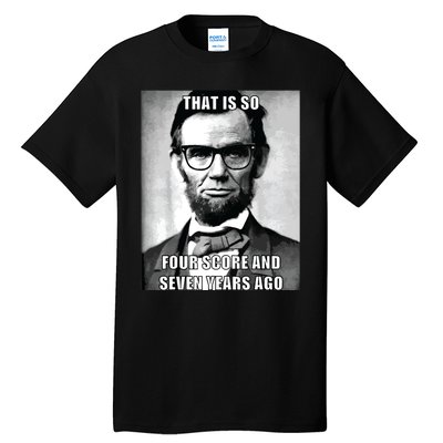 Funny Hipster Abraham Lincoln Tall T-Shirt