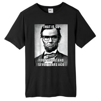 Funny Hipster Abraham Lincoln Tall Fusion ChromaSoft Performance T-Shirt