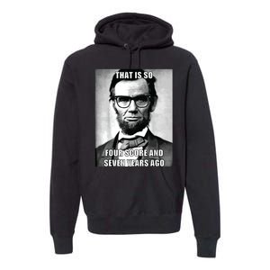 Funny Hipster Abraham Lincoln Premium Hoodie