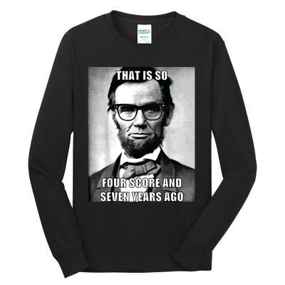 Funny Hipster Abraham Lincoln Tall Long Sleeve T-Shirt