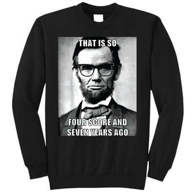 Funny Hipster Abraham Lincoln Tall Sweatshirt