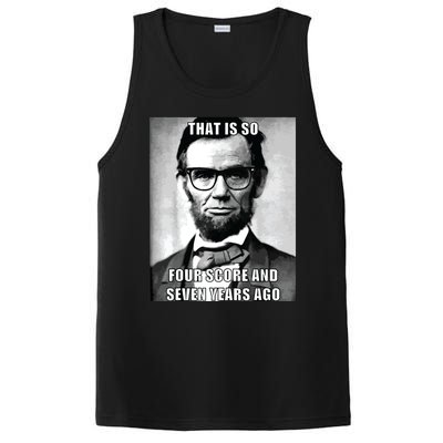 Funny Hipster Abraham Lincoln PosiCharge Competitor Tank