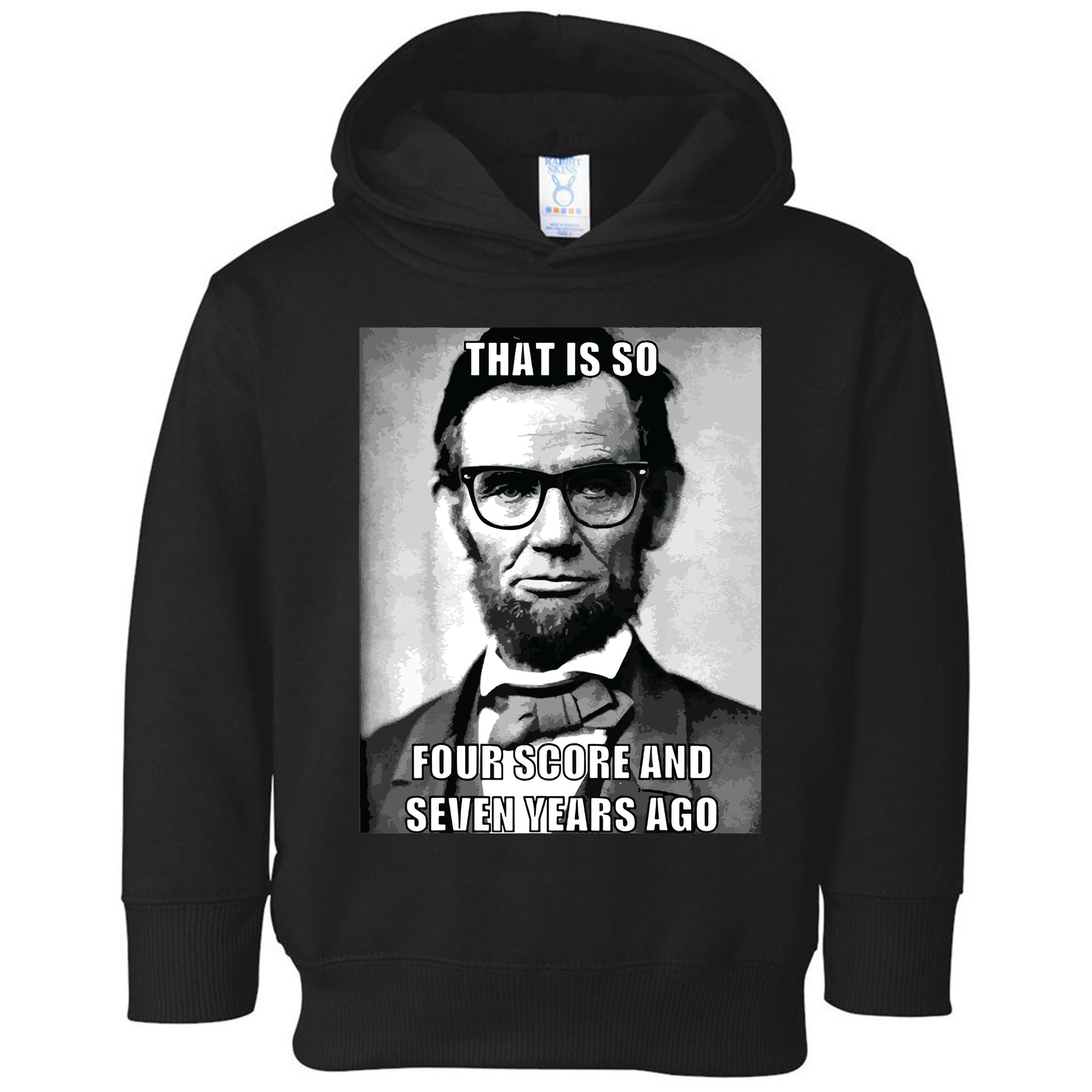 Funny Hipster Abraham Lincoln Toddler Hoodie