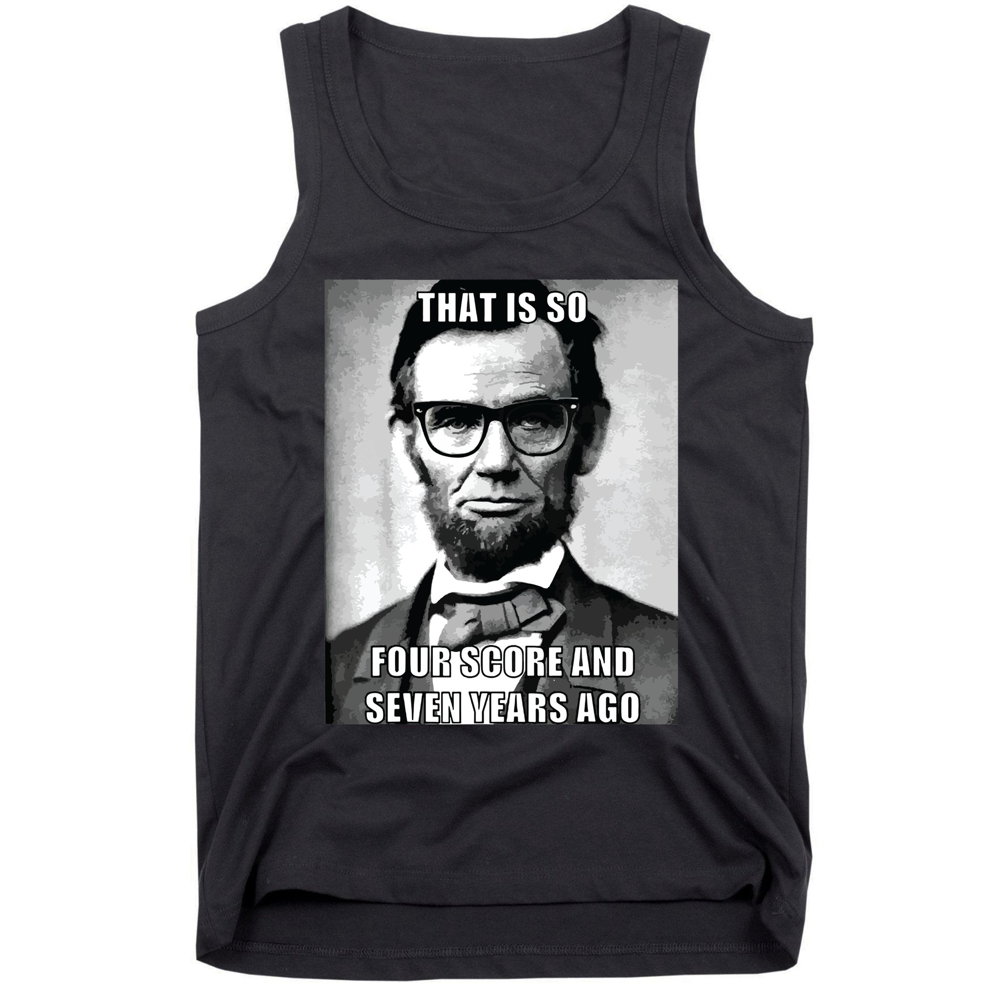Funny Hipster Abraham Lincoln Tank Top