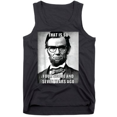 Funny Hipster Abraham Lincoln Tank Top