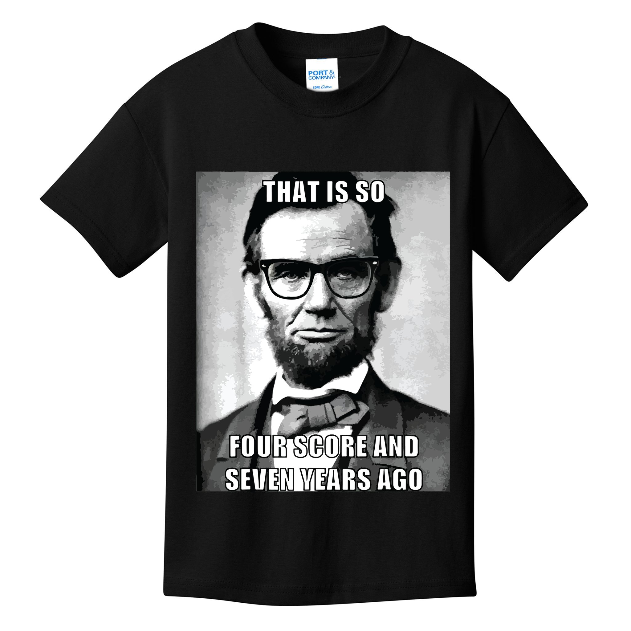 Funny Hipster Abraham Lincoln Kids T-Shirt