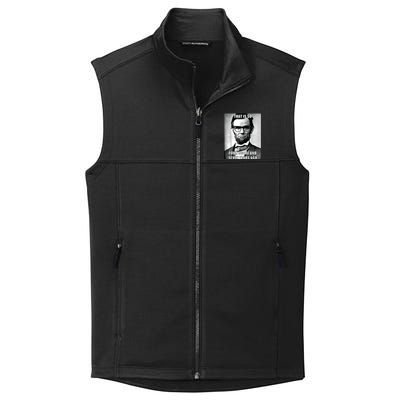 Funny Hipster Abraham Lincoln Collective Smooth Fleece Vest