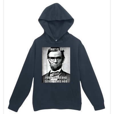 Funny Hipster Abraham Lincoln Urban Pullover Hoodie