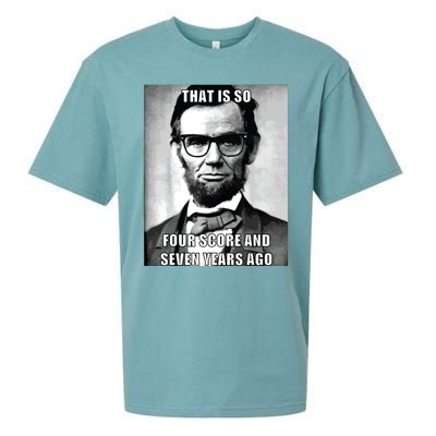 Funny Hipster Abraham Lincoln Sueded Cloud Jersey T-Shirt