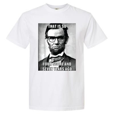 Funny Hipster Abraham Lincoln Garment-Dyed Heavyweight T-Shirt