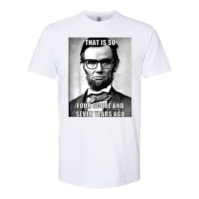 Funny Hipster Abraham Lincoln Softstyle CVC T-Shirt