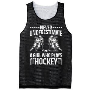 Funny Hockey Art For Girls Hockey Player Sport Lovers Mesh Reversible Basketball Jersey Tank