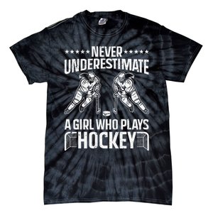 Funny Hockey Art For Girls Hockey Player Sport Lovers Tie-Dye T-Shirt