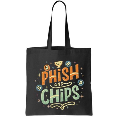 Funny Hackers And Chips Tote Bag