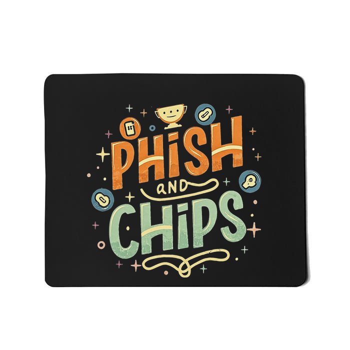 Funny Hackers And Chips Mousepad