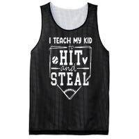 Funny Hit And Steal Baseball Mom Mesh Reversible Basketball Jersey Tank