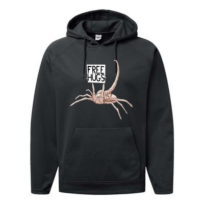 Free Hugs Alien Performance Fleece Hoodie