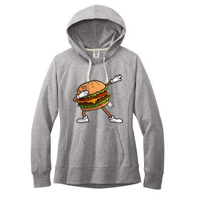 Funny Hamburger Art Women Cheeseburger Lover Women's Fleece Hoodie