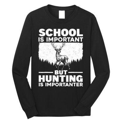 Funny Hunting Art Deer Hunter Wildlife Hunting Long Sleeve Shirt