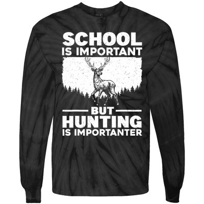 Funny Hunting Art Deer Hunter Wildlife Hunting Tie-Dye Long Sleeve Shirt