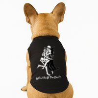 Funny Halloween Afterlife Of The Party Skeleton And Witch Doggie Tank