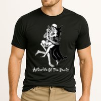 Funny Halloween Afterlife Of The Party Skeleton And Witch Cooling Performance Crew T-Shirt