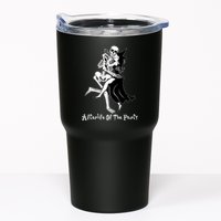 Funny Halloween Afterlife Of The Party Skeleton And Witch Tumbler