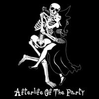 Funny Halloween Afterlife Of The Party Skeleton And Witch Pom Pom 12in Knit Beanie