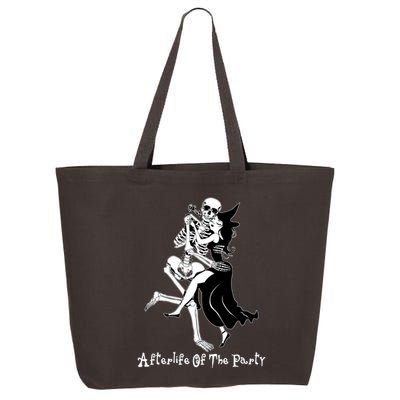Funny Halloween Afterlife Of The Party Skeleton And Witch 25L Jumbo Tote