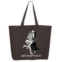Funny Halloween Afterlife Of The Party Skeleton And Witch 25L Jumbo Tote