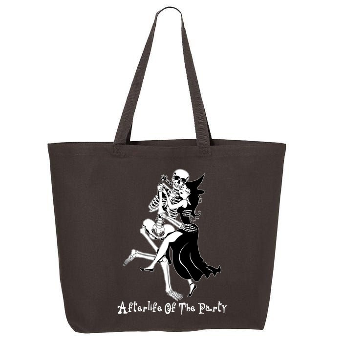 Funny Halloween Afterlife Of The Party Skeleton And Witch 25L Jumbo Tote
