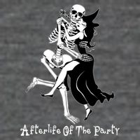 Funny Halloween Afterlife Of The Party Skeleton And Witch 25L Jumbo Tote