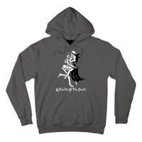 Funny Halloween Afterlife Of The Party Skeleton And Witch Tall Hoodie