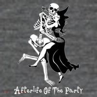 Funny Halloween Afterlife Of The Party Skeleton And Witch Tank Top